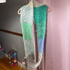 Knit winter scarf